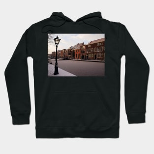 Frozen Canal, Leiden, Holland Hoodie